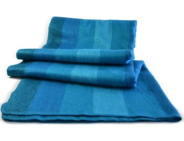 Ocean Breeze Alpaca Wool Blanket